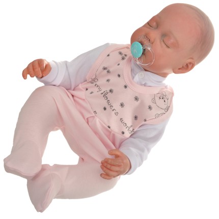 ŚPIOCHY ŚPIOSZKI bawełniane, różowe w misie, wzór 304R