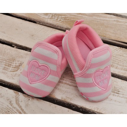 Buciki I love MUM 0-12M buty NIECHODKI różowe