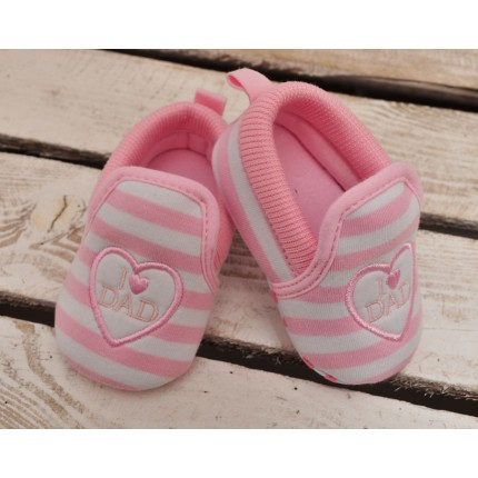 Buciki I love DAD buty NIECHODKI różowe