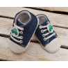 Buty trampki jeans 0-12M NIECHODKI niebieskie