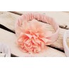 OPASKA OLEŃKA r.38-42 rózowa opaska z dużym kwiatem 0-6m 56 62 68