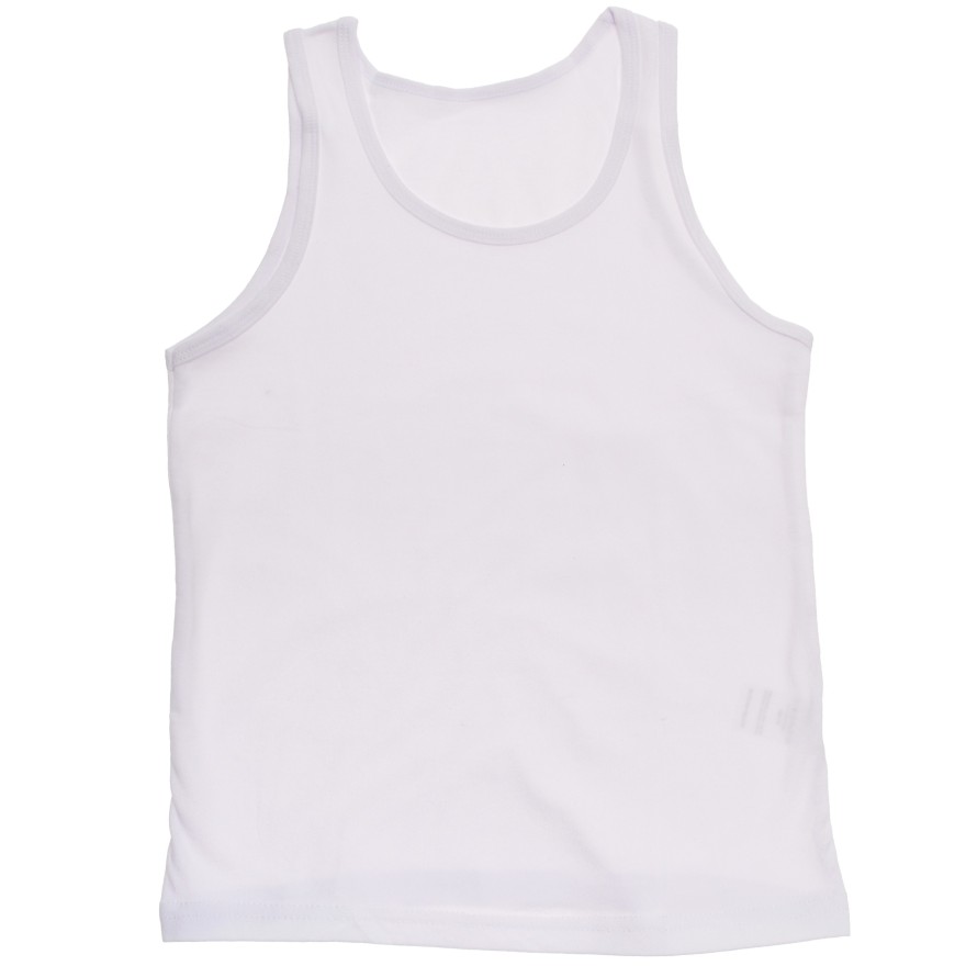 Biała koszulka chłopięca podkoszulek na ramiączka komunia