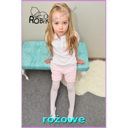 KRÓTKIE SPODENKI pikówka na lato kolor różowy