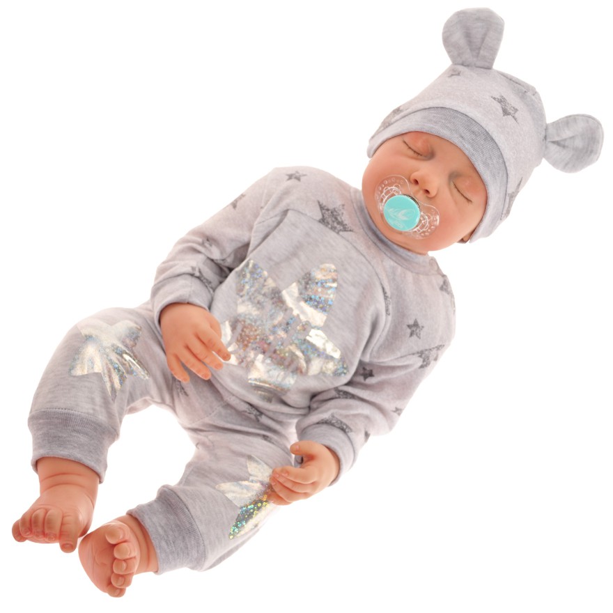 KOMPLET GUMIŚ gwiazda DRES 3cz SPODNIE BLUZA CZAPKA wzór 170S