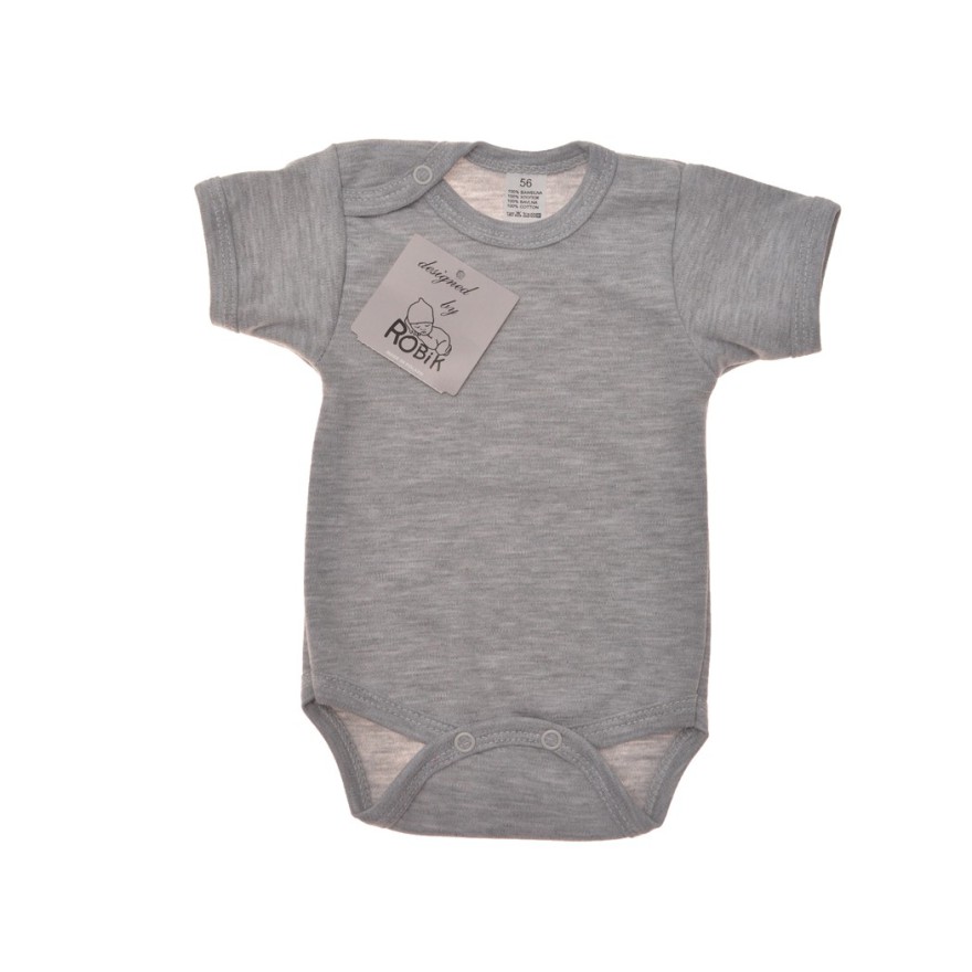 Szare body krótki rękaw likw.