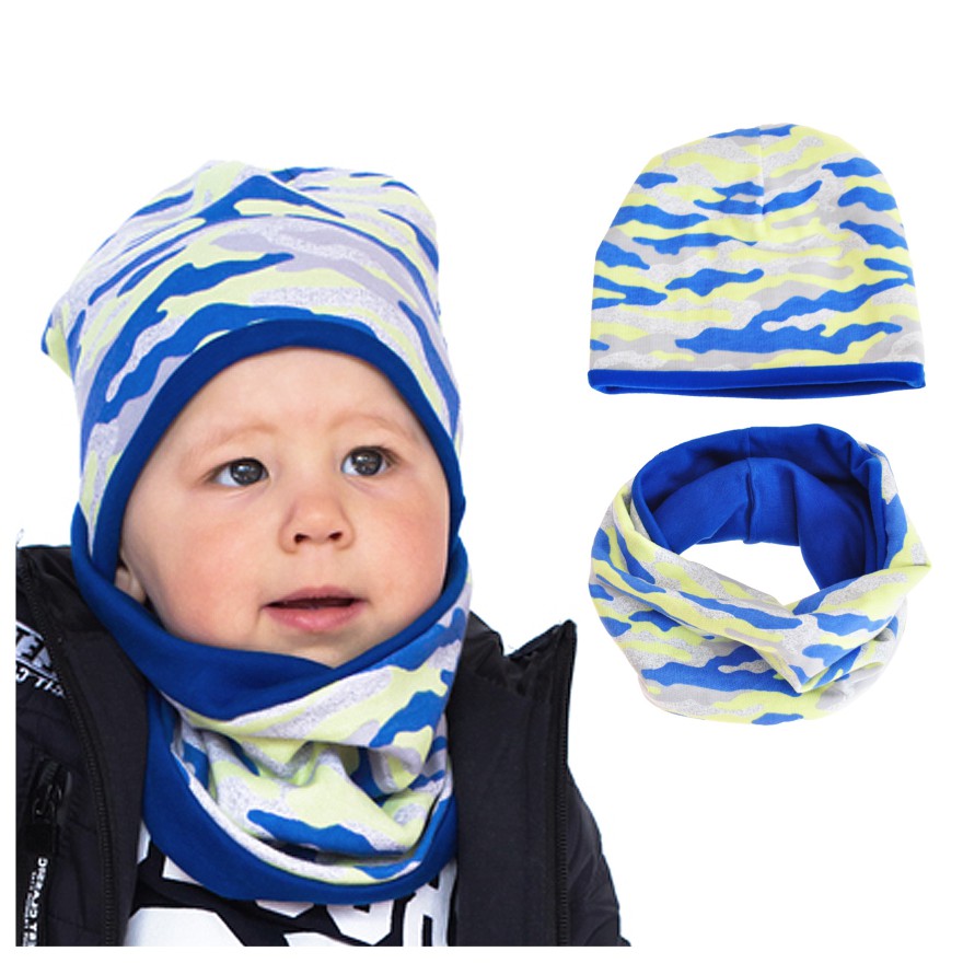 Komplet MORO czapka + komin wiosna jesień wyprzedaż