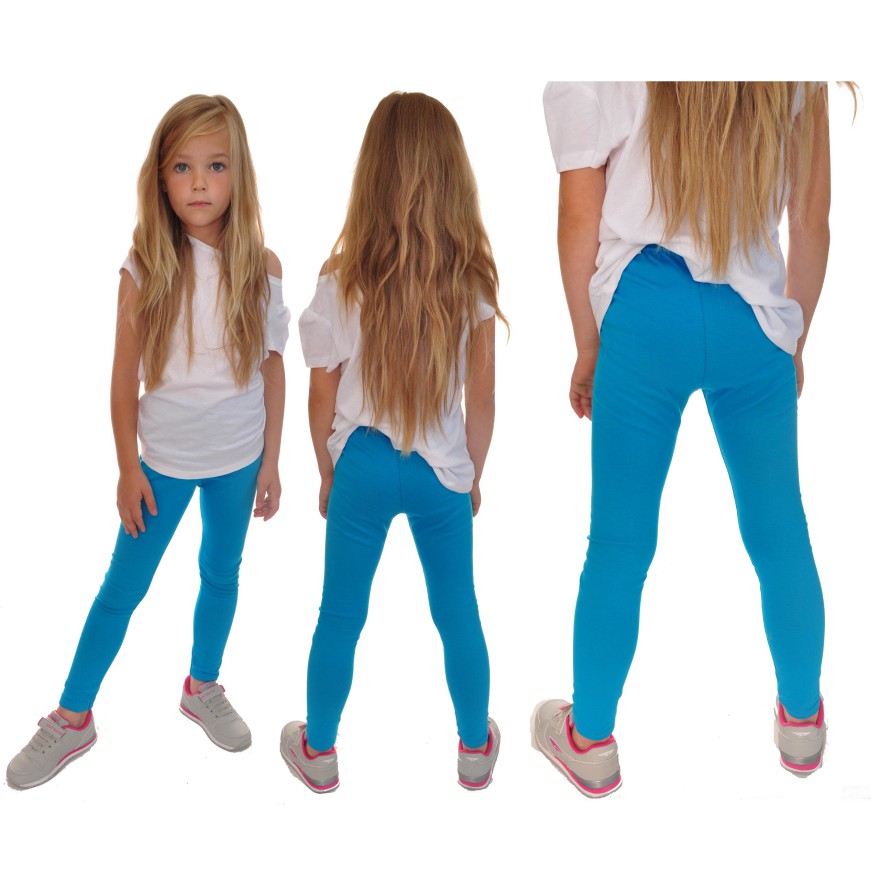 Turkusowe LEGGINSY GETRY