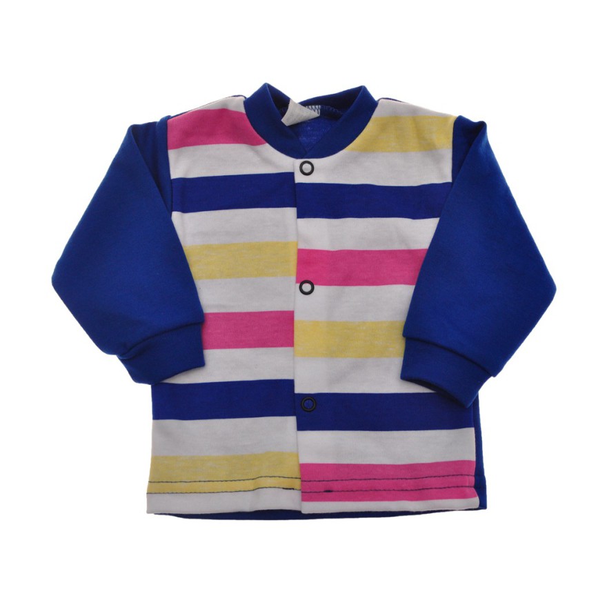 Chabrowy KAFTANIK w pasy, koszulka bawełniana wzór 302N