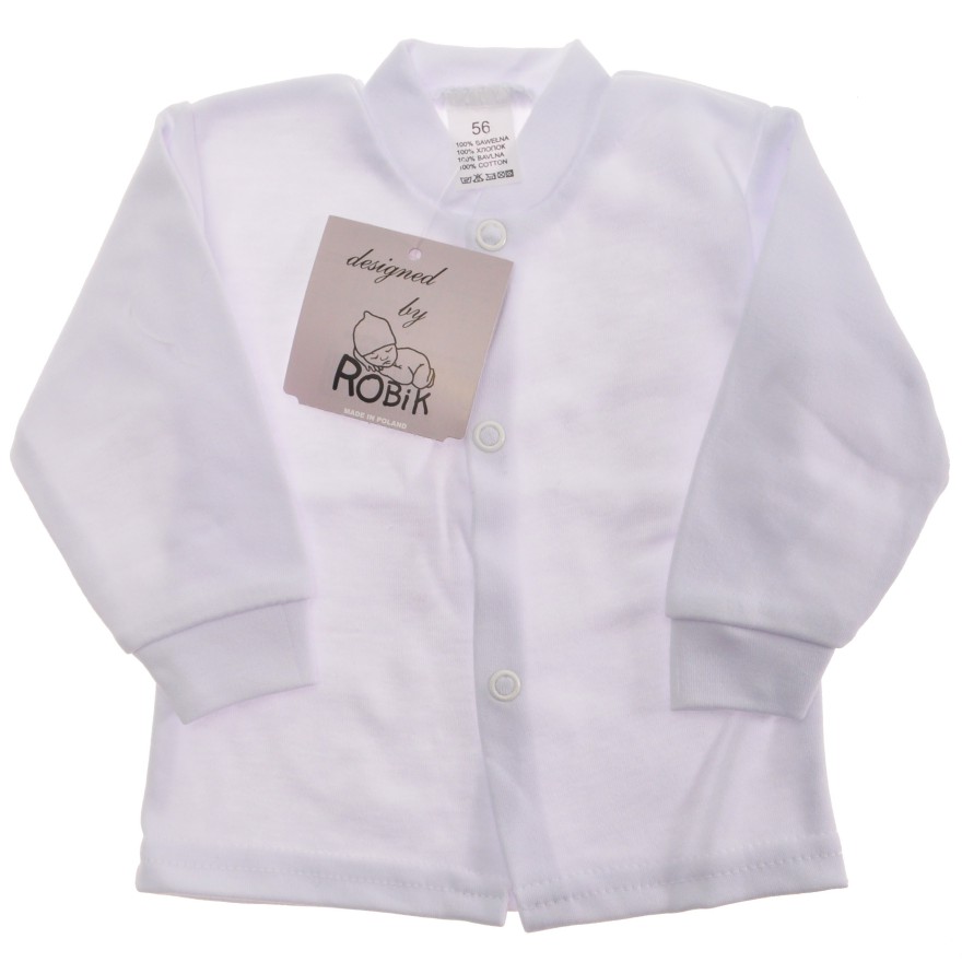 Biały KAFTANIK koszulka bawełniana CHRZEST