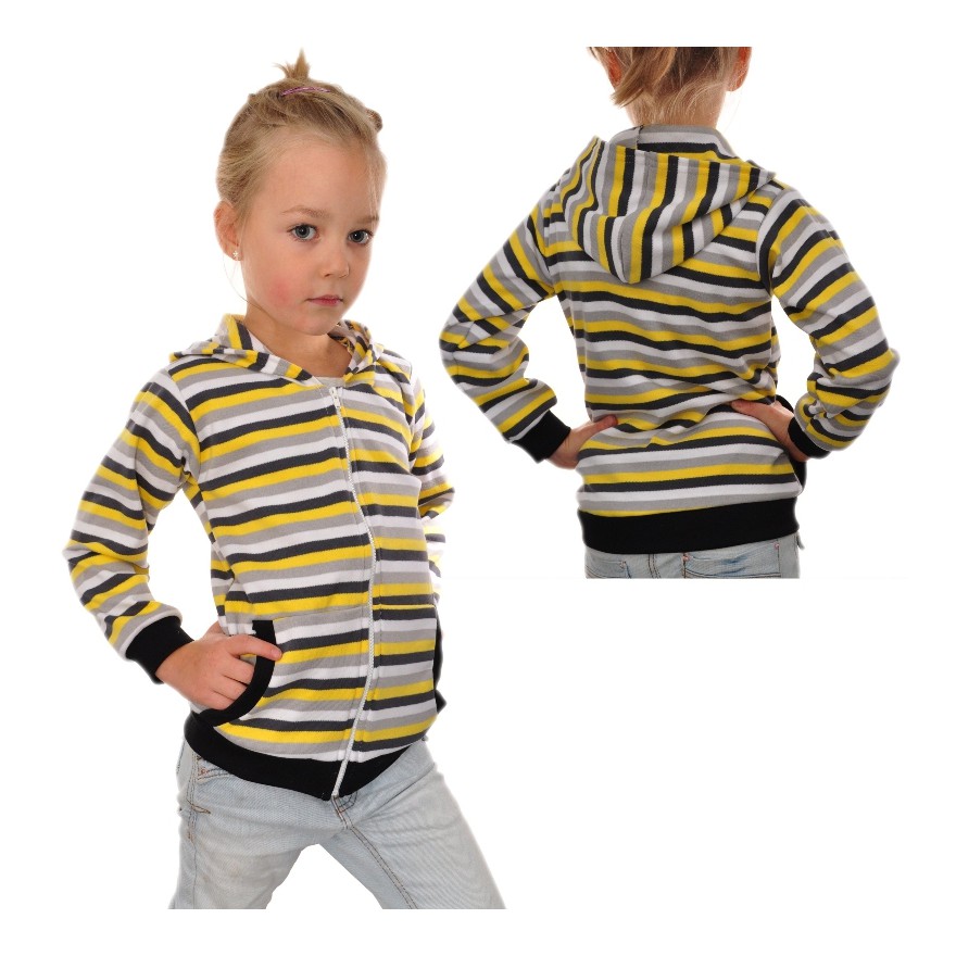 BLUZA Z KAPTUREM na suwak wzór 265