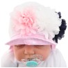 KAPELUSZ 3 KWIATY czapka przeciw poceniu LATO