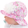 RÓŻOWY KAPELUSZ KWIATY czapka z daszkiem LATO