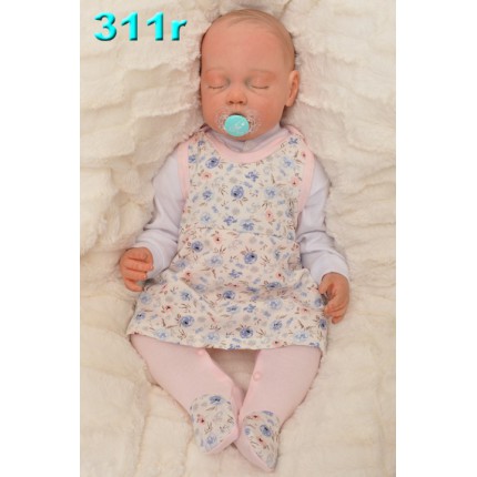 ŚPIOCHY SUKIENKA 2w1 tylko u nas! różowe w kwiaty wzór 311R