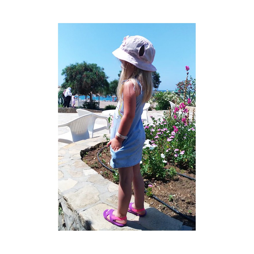 Niebieska Sukienka JEDNOROŻEC brokat LATO