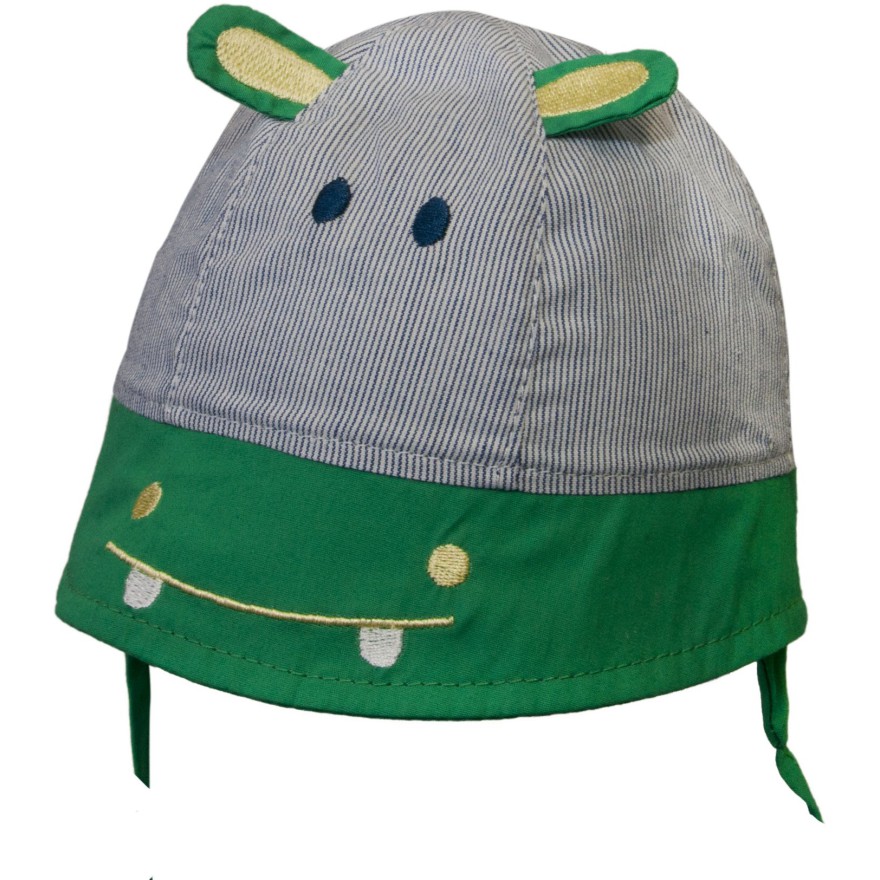 KAPELUSZ HIPPO z zielonym Z USZKAMI CZAPKA LATO