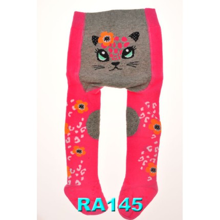 RAJSTOPY do RACZKOWANIA amarantowe z kotem POTRÓJNY ABS! wzór 145