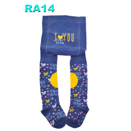 RAJSTOPY do RACZKOWANIA granatowe I LOVE YOU POTRÓJNY ABS! wzór 14