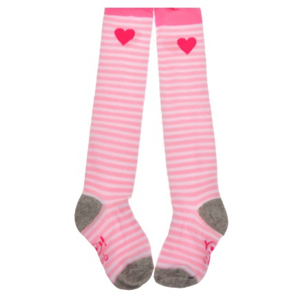 RAJSTOPY bawełniane różowe w paski wzór 565