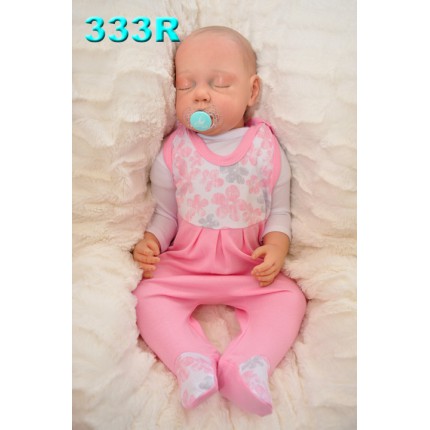 ŚPIOCHY ŚPIOSZKI bawełniane, różowe w kwiaty wzór 333R