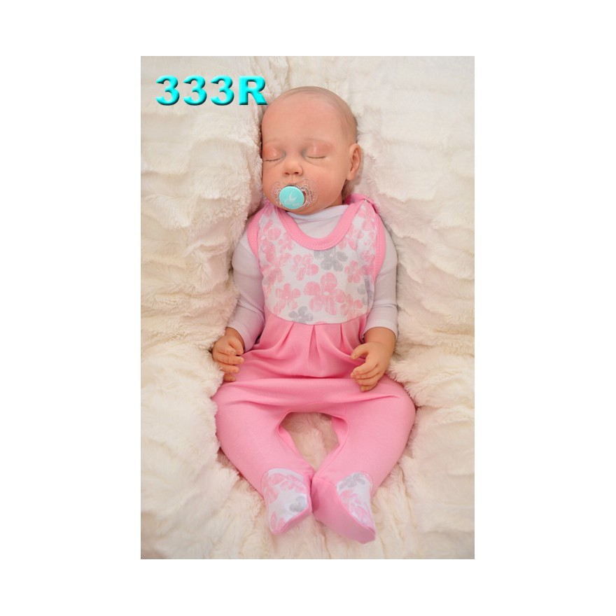 ŚPIOCHY ŚPIOSZKI bawełniane, różowe w kwiaty wzór 333R