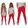 Czerwone LEGGINSY z kokardkami GETRY