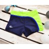 Kąpielówki chłopięce spodenki kąpielowe granat-neon basen