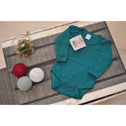 Butelkowe BODY z długim rękawem