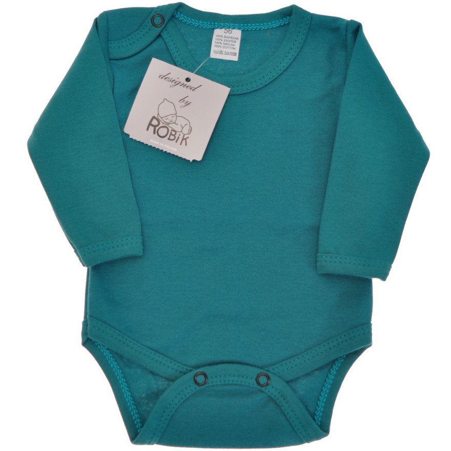 Butelkowe BODY z długim rękawem