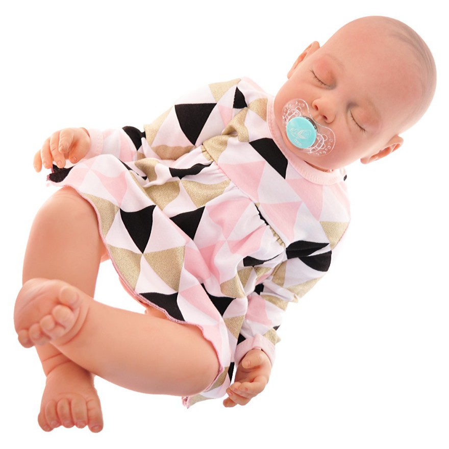 Body sukienka niemowlęca TRÓJKATY róż BROKAT