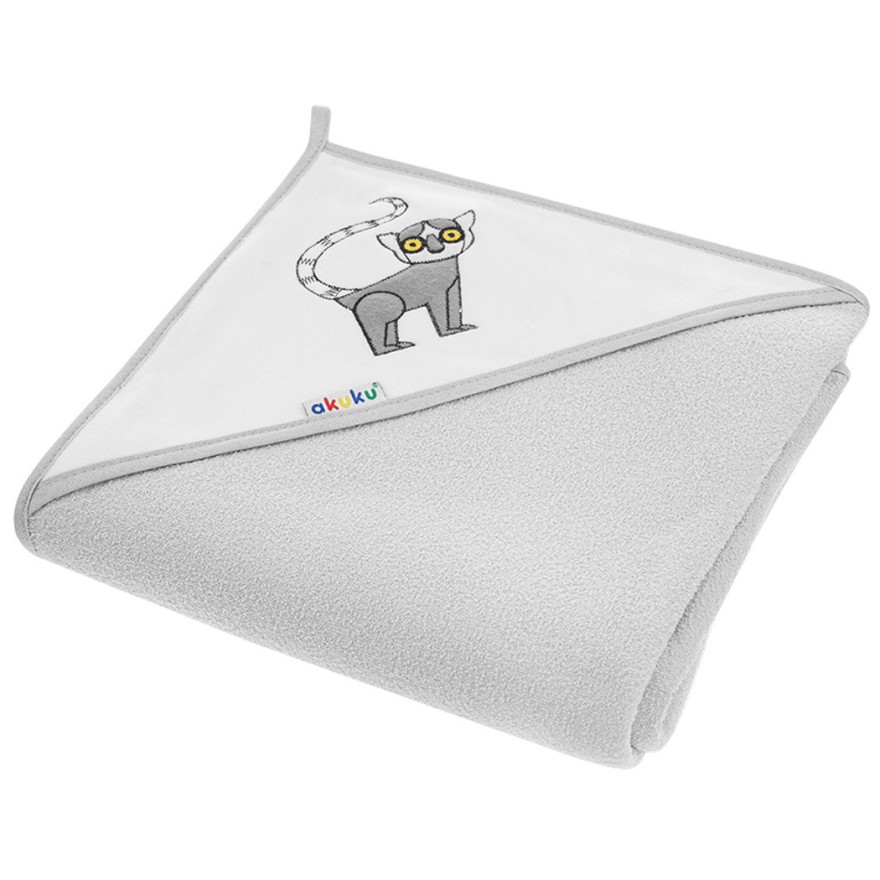 OKRYCIE KĄPIELOWE lemur 100x100 ręcznik z kapturem
