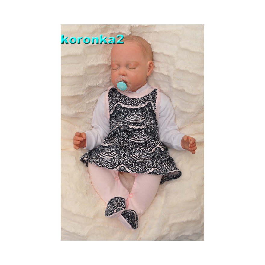 Różowe ŚPIOCHY SUKIENKA 2w1 tylko u nas! wzór koronka2R