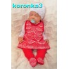 Czerwone ŚPIOCHY SUKIENKA 2w1 tylko u nas! wzór koronka3C