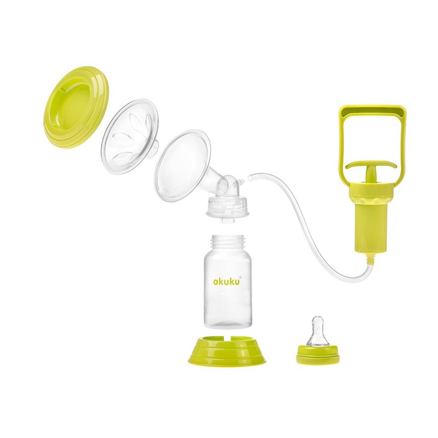 LAKTATOR RĘCZNY PREMIUM Butelka + smoczek 0+ Akuku